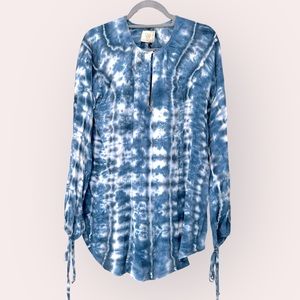 Anthropologie Tina + Jo Shibori Tunic Blouse